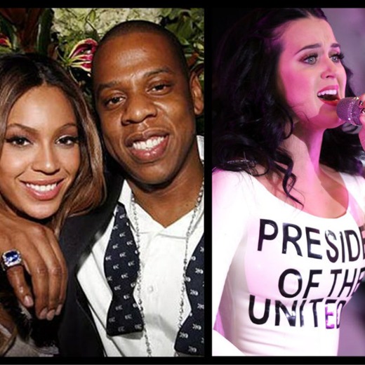 Beyoncé, Jay-Z, Bruce Springsteen, Stevie Gonder, Katy Perry apoyan a Obama.