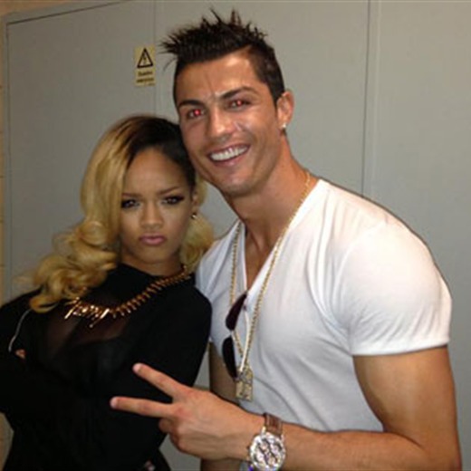 Rihanna posó con Cristiano Ronaldo en foto