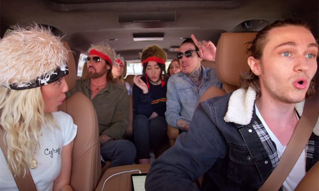 La familia Cyrus se sube al Carpool Karaoke