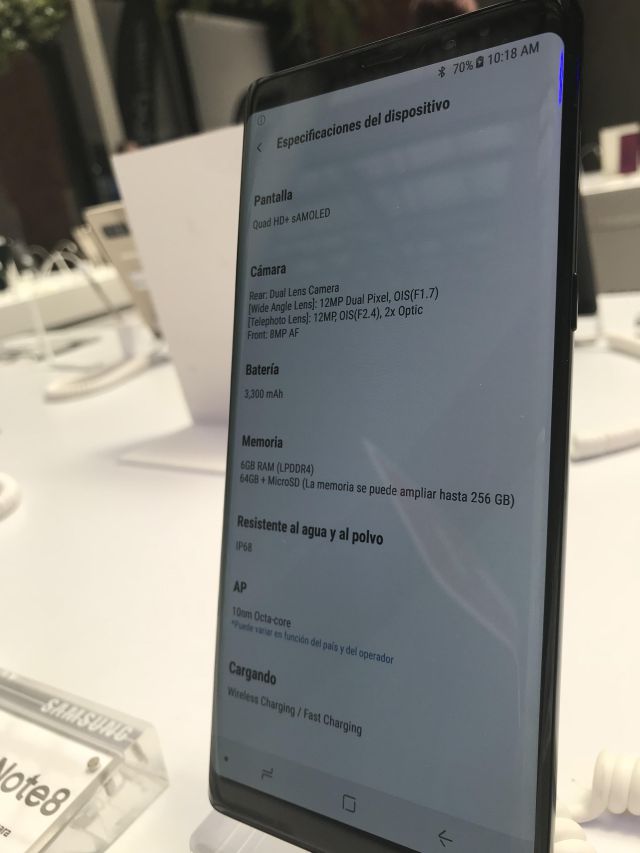 El tamaño sí importa para el Galaxy Note 8