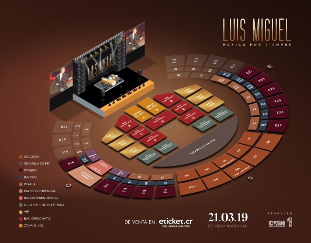 Detalles del concierto de Luis Miguel en el Estadio Nacional Actualidad LOS40 Costa Rica