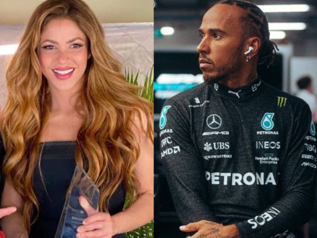 Capturan de nuevo a Shakira junto a piloto de la F1 Lewis Hamilton