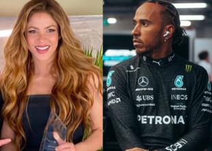 Capturan de nuevo a Shakira junto a piloto de la F1 Lewis Hamilton