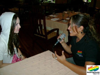 Entrevista con Belinda en el meliá Corobicí