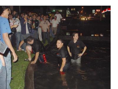 Chapuzón en La Fuente de la Hispanidad