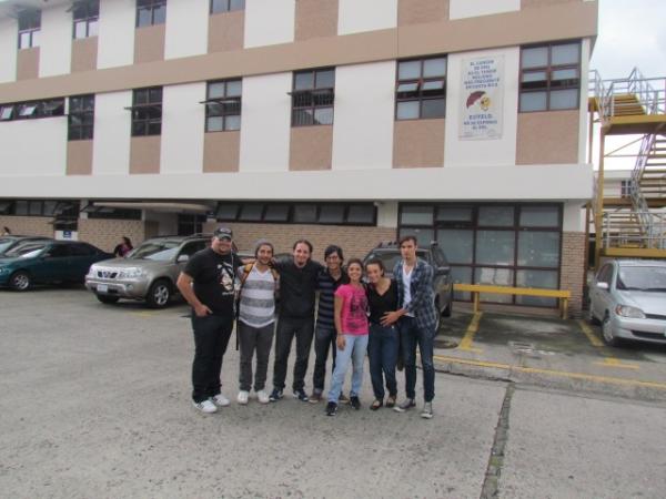 Locutores en la Sala de Oncología del Hospital San Juan de Dios.