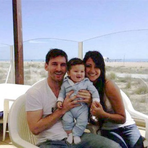 Messi presentó a su hijo