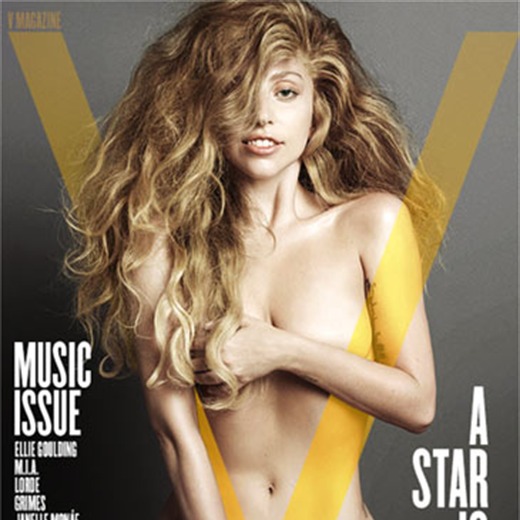 Lady Gaga posa desnuda para revista