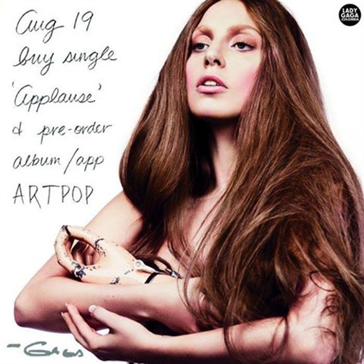 Lady Gaga confirma que Applause será el primer sencillo de ARTPOP