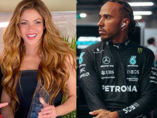 Capturan de nuevo a Shakira junto a piloto de la F1 Lewis Hamilton